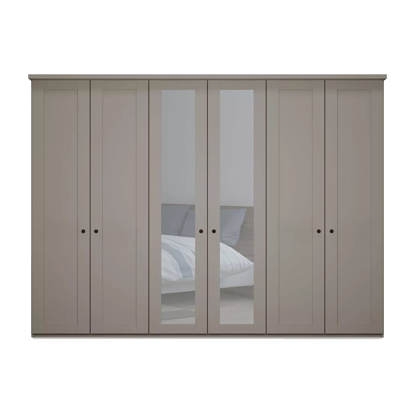 Marlo 6 Door Hinged Wardrobe 300cm