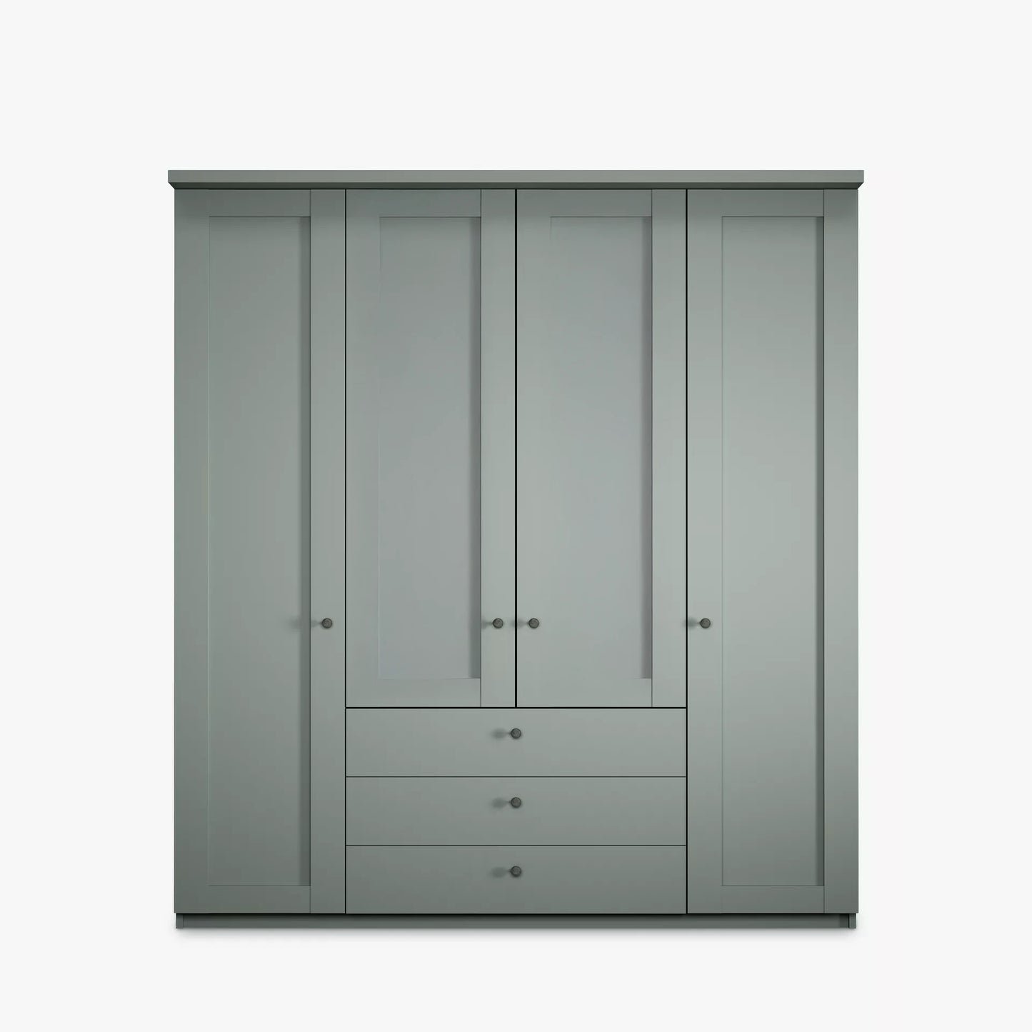 Wiemann Marlo Sage Green 4 Door Wardrobe with 3 Drawers