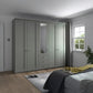 Wiemann Marlo sage green 5 Door Wardrobe with 3 Drawers width 250cm