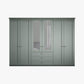 Wiemann Marlo 6 Door Wardrobe 300cm with 3 Drawers and cornice Straight view