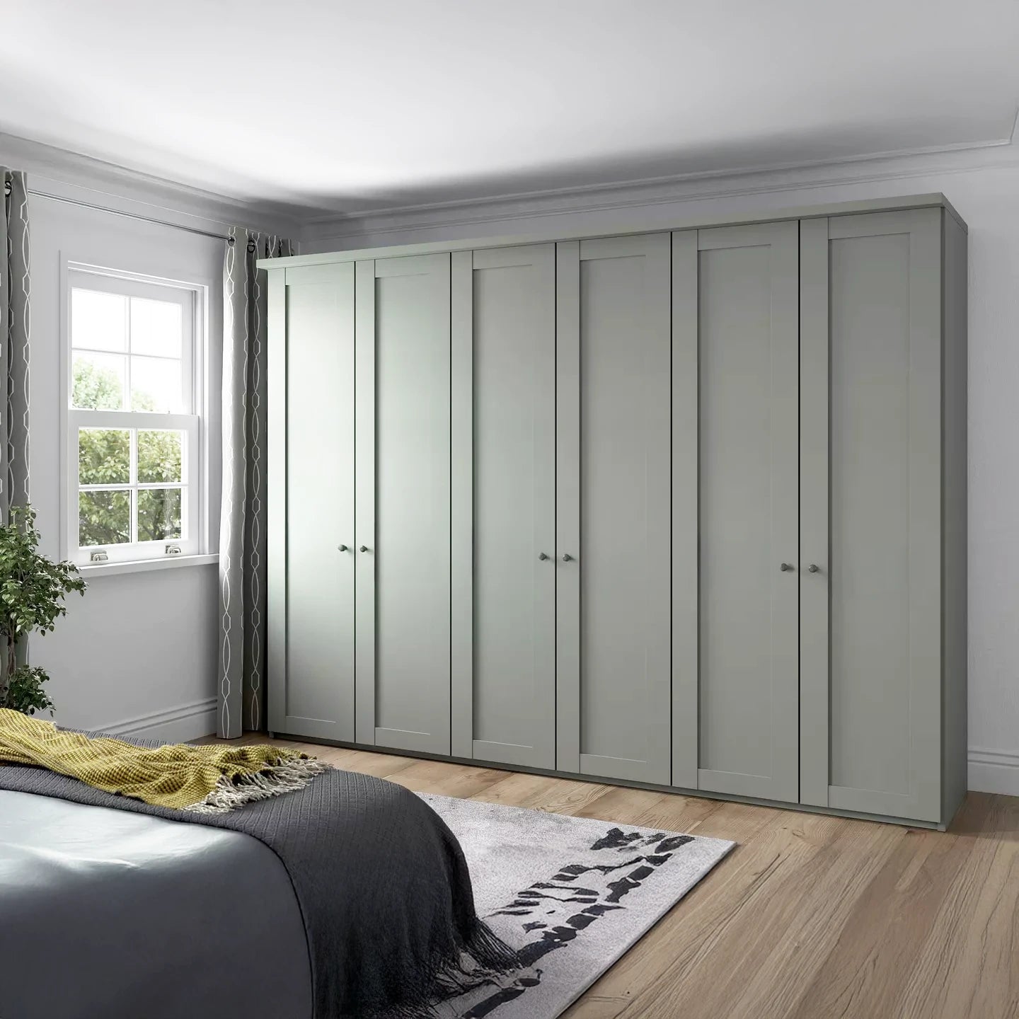 Marlo 6 Door Hinged Wardrobe 300cm