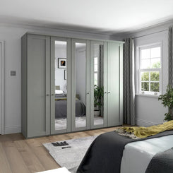 Marlo 5 Door Hinged Wardrobe 250cm