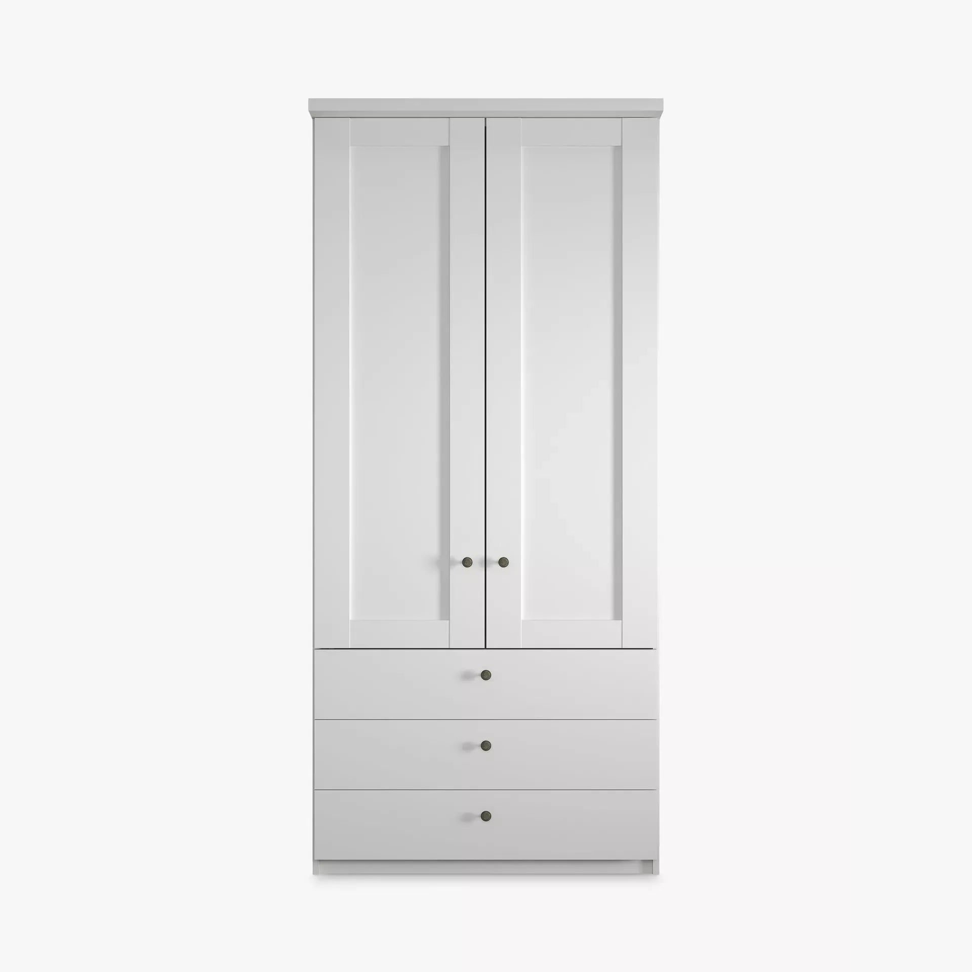 Wiemann Marlo 2 Door 3 Drawer Wardrobe in White Colour