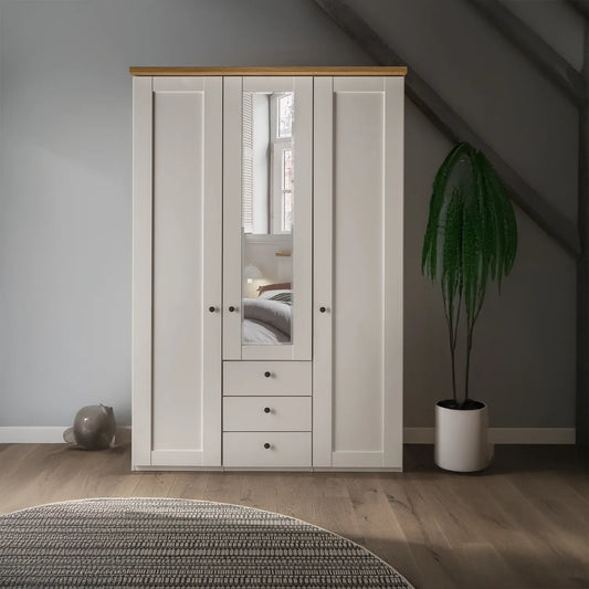Wiemann Marlo 3 Door Wardrobe with 3 Drawers - W150cm