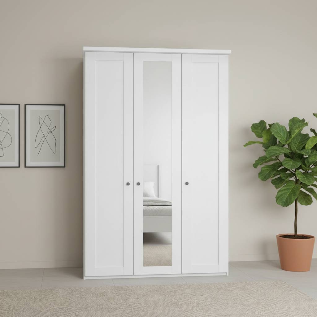 Marlo 3 Door Hinged Wardrobe 150cm