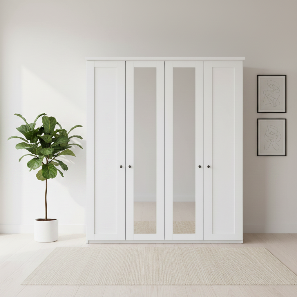 Marlo 4 Door Hinged Wardrobe 200cm
