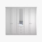Wiemann Marlo white 5 Door Wardrobe with 3 Drawers width 250cm