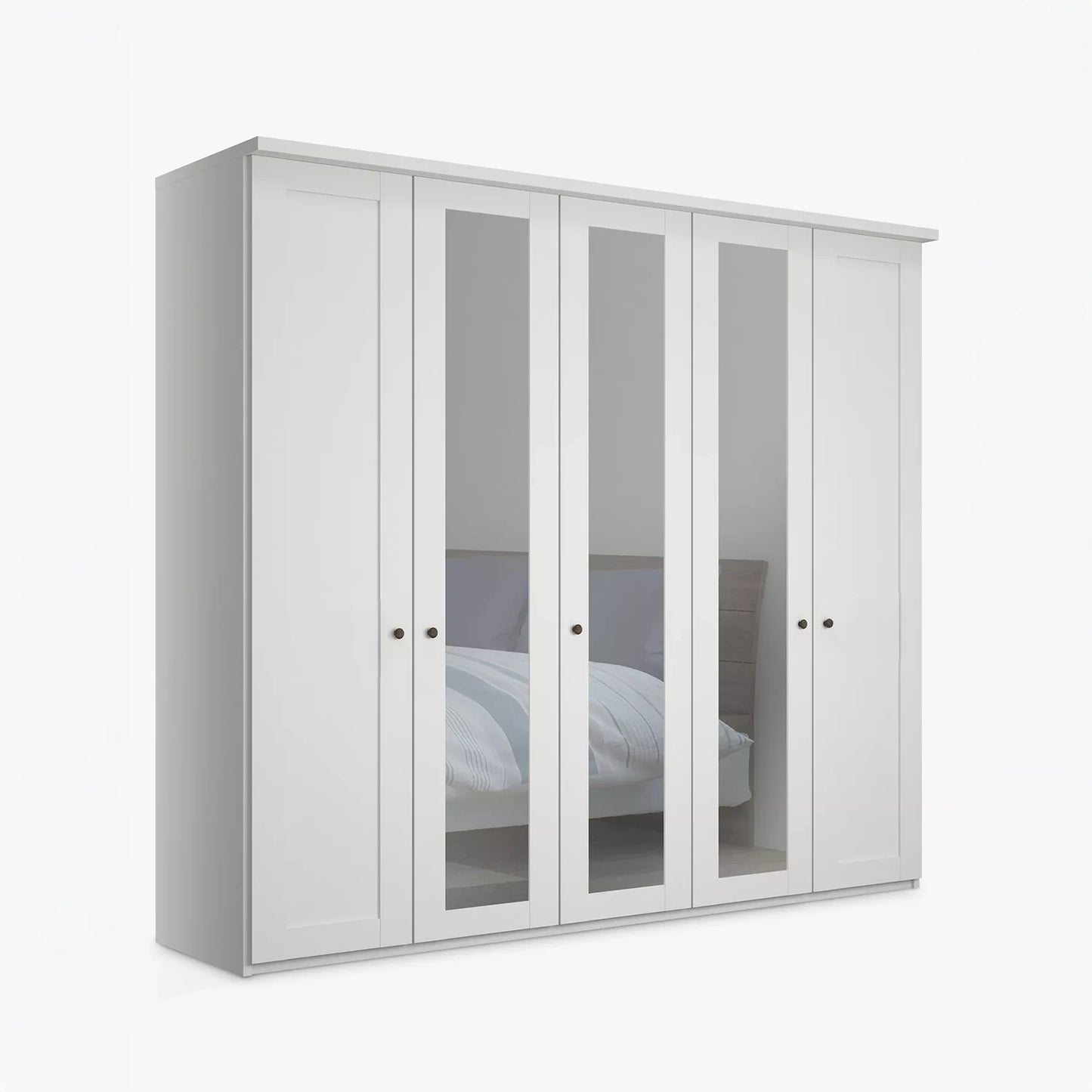 Marlo 5 Door Hinged Wardrobe 250cm