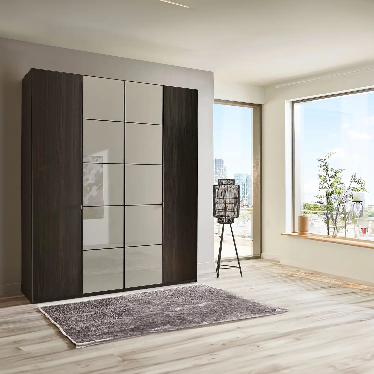 Zenith 200cm 4 Door Hinged Wardrobe 