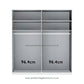 Zenith 200cm 4 Door Hinged Mocca Oak Mirrored Wardrobe 