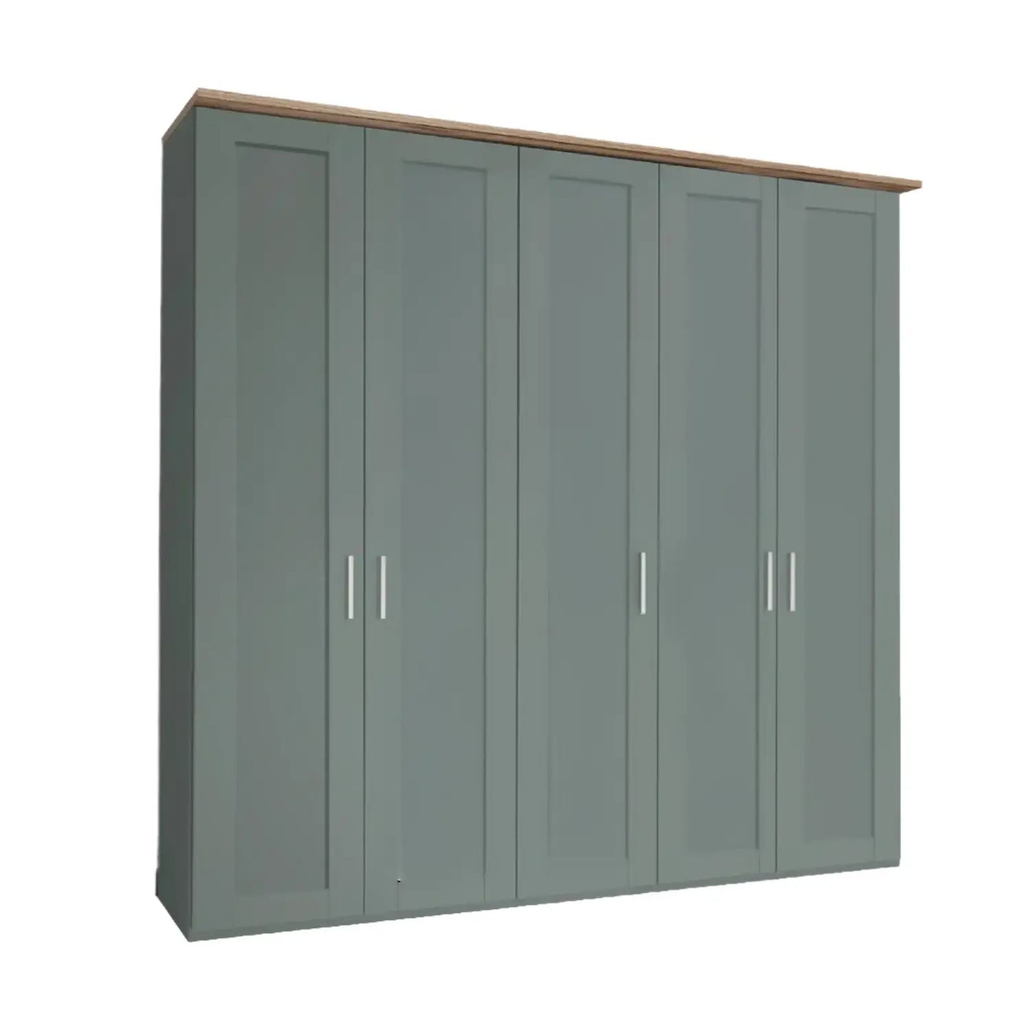 Kempton Sage Green 4 Door Hinged Wardrobe