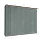 Kempton Sage Green 4 Door Hinged Wardrobe