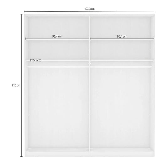 Kempton Sage Green 4 Door Hinged Wardrobe 