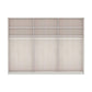 Halver Graphite 6 Door Wardrobe with Drawers (W300cm)