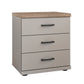 Wiemann Adeline 3 Drawer Bedside Cabinet in Pebble Grey