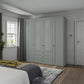 Wiemann Adeline 4 Door 3 Drawer Wardrobe in Sage Green - W200cm - Styled in Bedroom