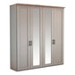 Wiemann Adelina 4 Door Hinged Wardrobe - W200cm With Mirror