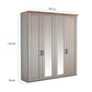 Wiemann Adeline 4 Door Hinged Wardrobe - W200cm With Mirror - Dimensions