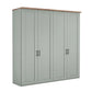 Wiemann Adeline 4 Door Hinged Wardrobe - W200cm in Sage Green