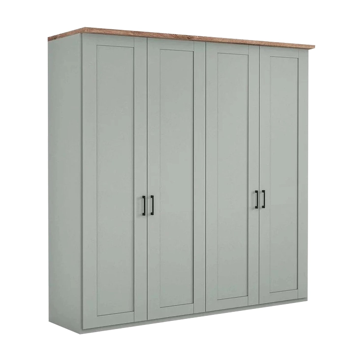 Wiemann Adeline 4 Door Hinged Wardrobe - W200cm in Sage Green