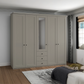 Wiemann Adeline 5 Door 3 Drawer Wardrobe - W250cm - Styled in Bedroom