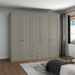 Wiemann Adeline 5 Door 3 Drawer Wardrobe - W250cm in Pebble Grey