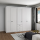 Wiemann Adeline 5 Door 3 Drawer Wardrobe - W250cm in White