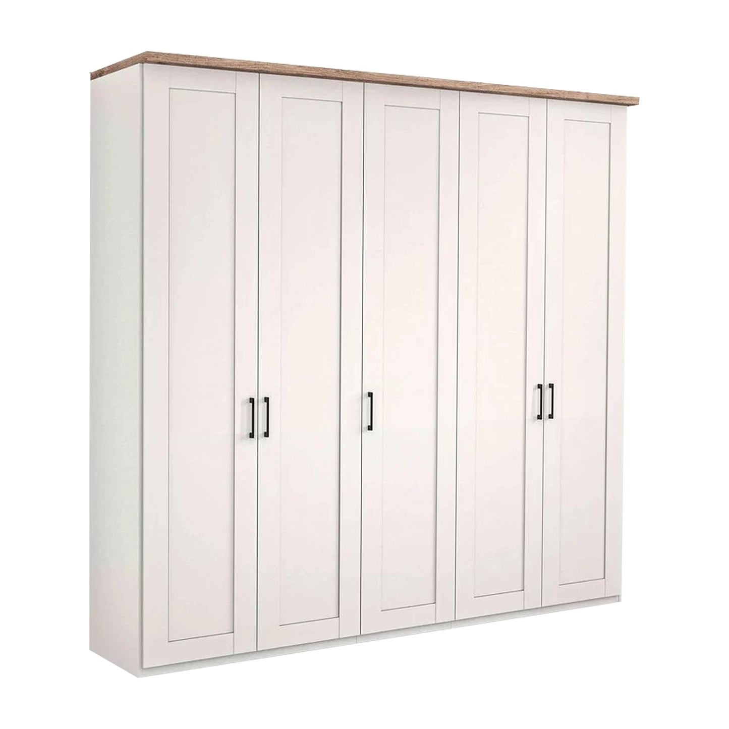 Wiemann Adeline 5 Door Hinged Wardrobe - W250cm in White