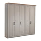 Wiemann Adeline 5 Door Hinged Wardrobe - W250cm in Pebble Grey