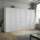 Wiemann Adeline 6 Door 3 Drawer Wardrobe - W300cm in Pebble Grey - Styled in Bedroom