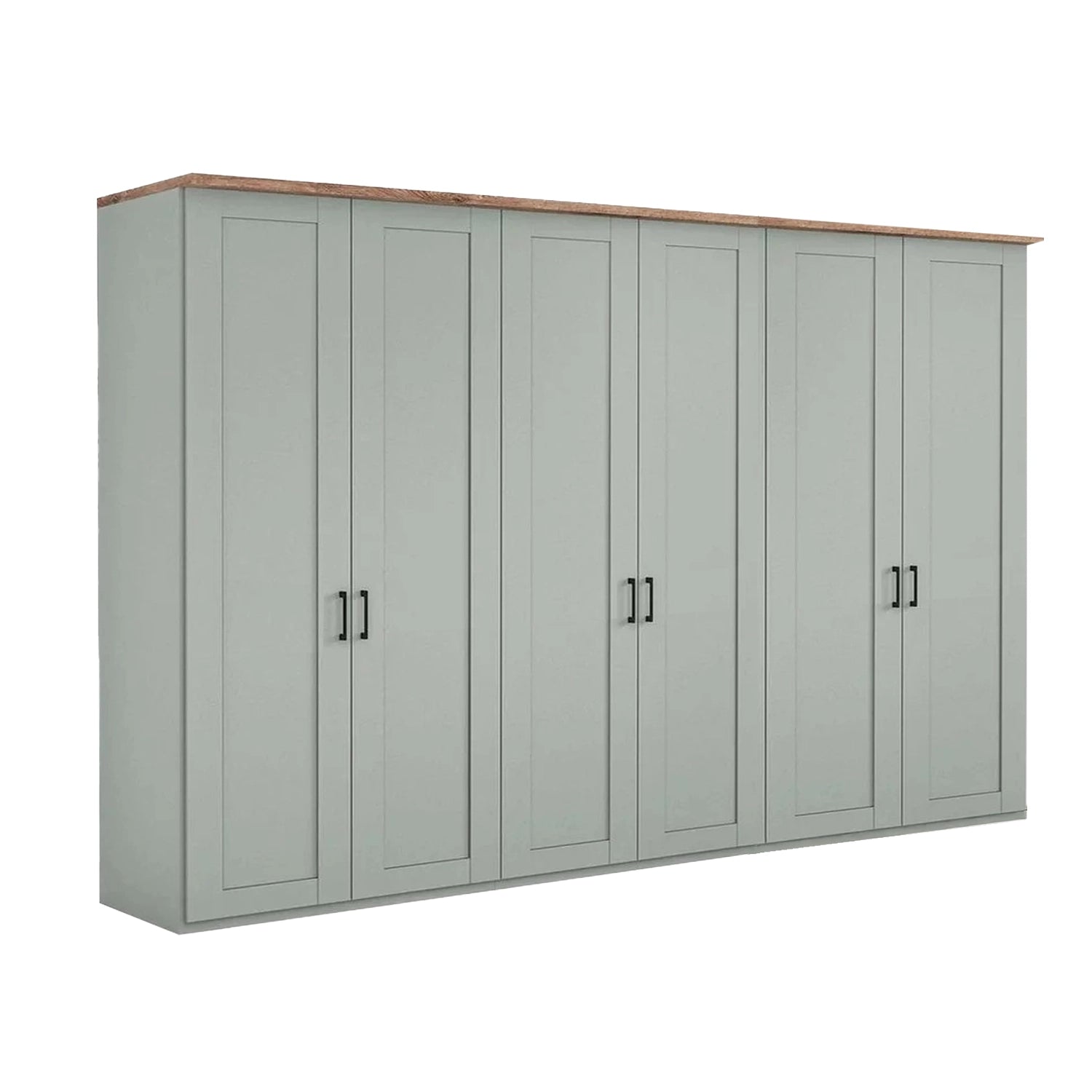 Wiemann Adeline 6 Door Hinged Wardrobe - W300cm in Sage Green