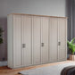 Wiemann Adeline 6 Door Hinged Wardrobe - W300cm in Pebble Grey - Styled in Bedroom