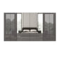 Amelia 300cm 6 Door Combi Wardrobe with 4 Mirror Doors, 2 Glass Doors and 6 Glass Drawers