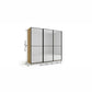 Wiemann Full Mirror Phoenix Apex Bianco Oak Carcase 3 Door Sliding Wardrobe - Dimensions