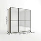 Wiemann Full Mirror Phoenix Apex Champagne Carcase 3 Door Sliding Wardrobe - Dimensions