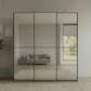 Wiemann Full Mirror Phoenix Apex Havana Carcase 3 Door Sliding Wardrobe - Front view