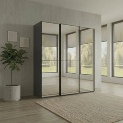 Wiemann Full Mirror Phoenix Apex Lava Carcase 3 Door Sliding Wardrobe