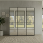 Wiemann Full Mirror Phoenix Apex Lava Carcase 3 Door Sliding Wardrobe - Front view
