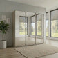 Wiemann Full Mirror Phoenix Apex Nordic Oak Carcase 3 Door Sliding Wardrobe