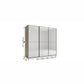 Wiemann Full Mirror Phoenix Apex Nordic Oak Carcase 3 Door Sliding Wardrobe - Dimensions
