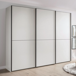 Wiemann Phoenix White 3 Door Sliding Wardrobe in Matte