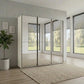 Wiemann Full Mirror Phoenix Apex White Carcase 3 Door Sliding Wardrobe