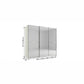Wiemann Full Mirror Phoenix Apex White Carcase 3 Door Sliding Wardrobe - Dimensions