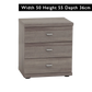 Wiemann Bristol Rustic Oak and Mirror Front 4 Door Wardrobe