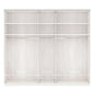 Wiemann Bristol Graphite Glass Front 4 Door Wardrobe 
