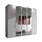 Wiemann Bristol White 4 Door Wardrobe With Mirror 