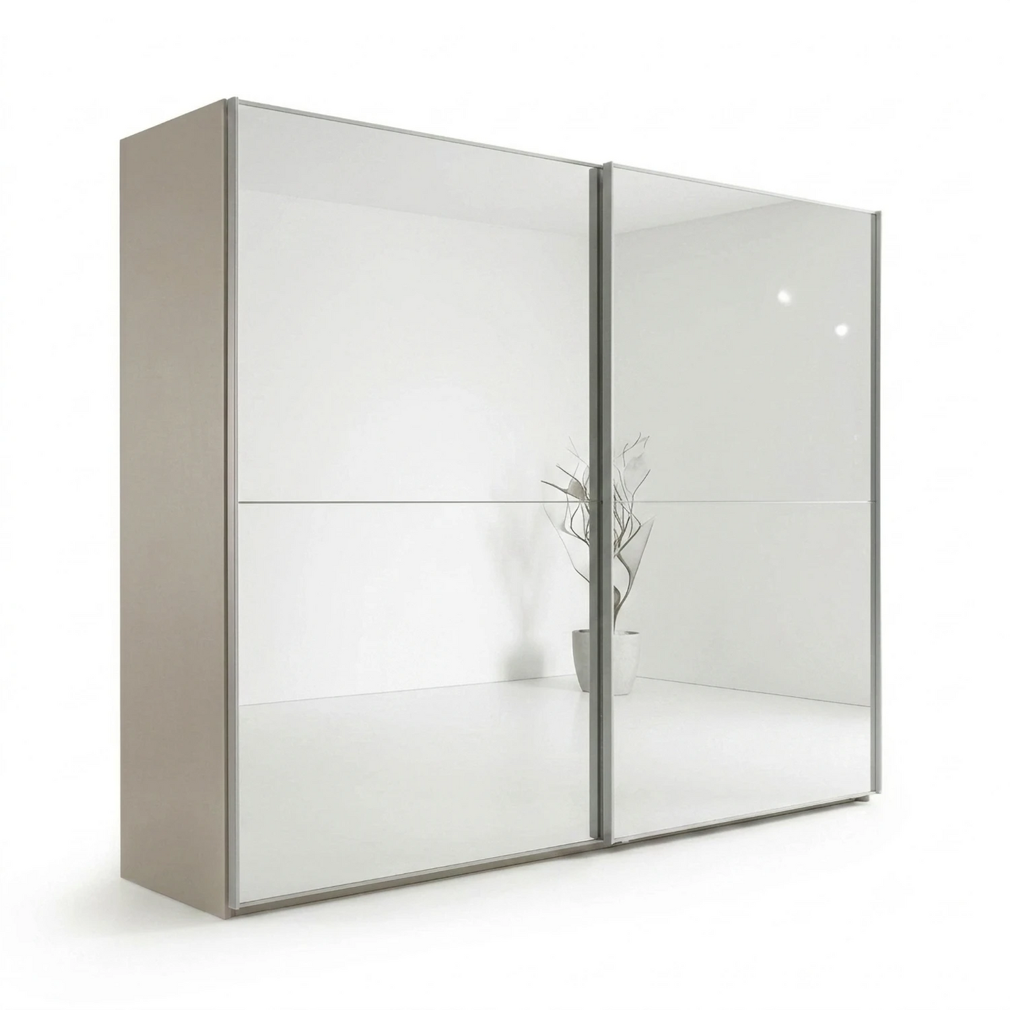 Wiemann Bristol Rustic Oak Sliding Door Mirrored Wardrobe