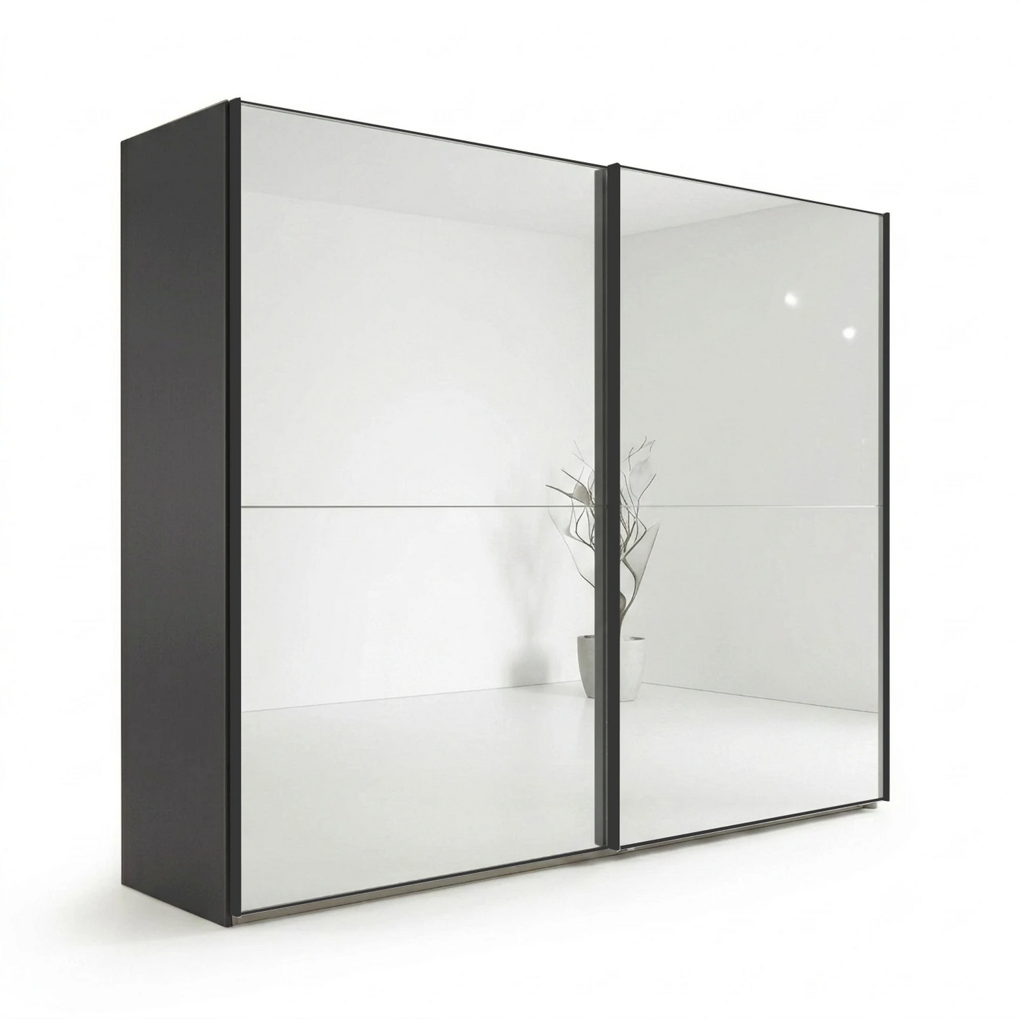 Wiemann Bristol Rustic Oak Sliding Door Mirrored Wardrobe