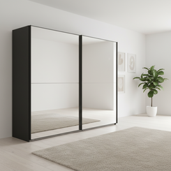 Wiemann Bristol Rustic Oak Sliding Door Mirrored Wardrobe