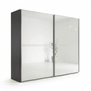 Wiemann Bristol Rustic Oak Sliding Door Mirrored Wardrobe